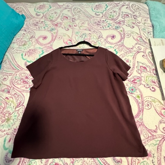 Lands' End Women's Burgundy Top 3x - Picture 8 of 9
